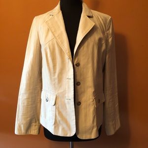 A-Line Anne Klein Button Up Blazer Jacket